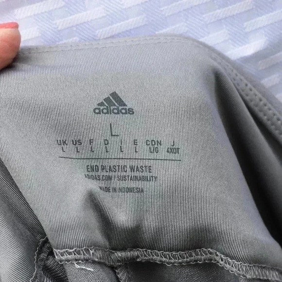 Adidas Size L Grey lightweight pockets stretch travel pants - Picture 2 of 13